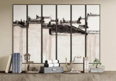 新中式装饰画3D模型下载